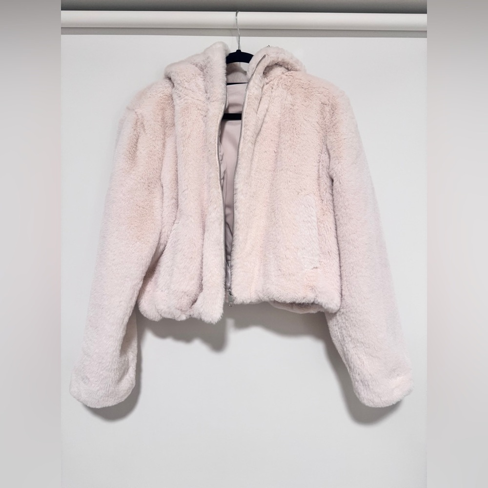 Zara Women's Teddy Jacket - Soft Cream